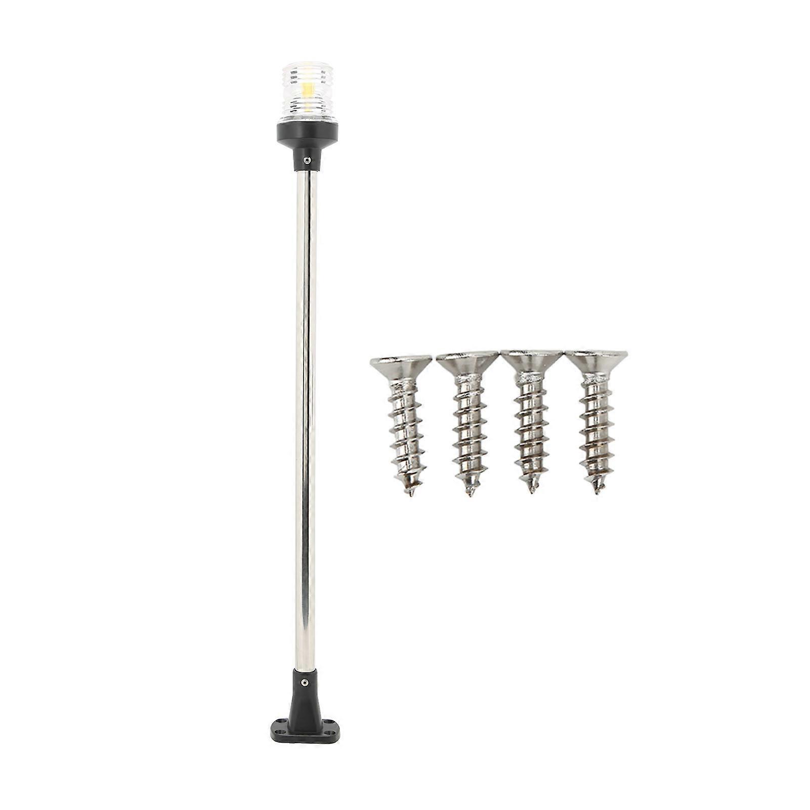 5W 5000K 24 Inches LED Anchor Navigation Lights 360 Degree All Round Anchor Stern Lamp DC12V/24V