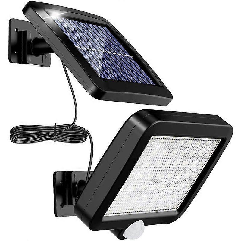 Outdoor solar wall light with motion detector
