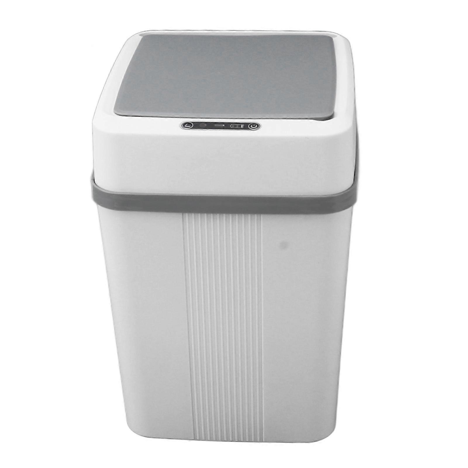 Motion Sensor Trash Can Waterproof Automatic Garbage Can with Lid 12L for Kitchen Bathroom Office