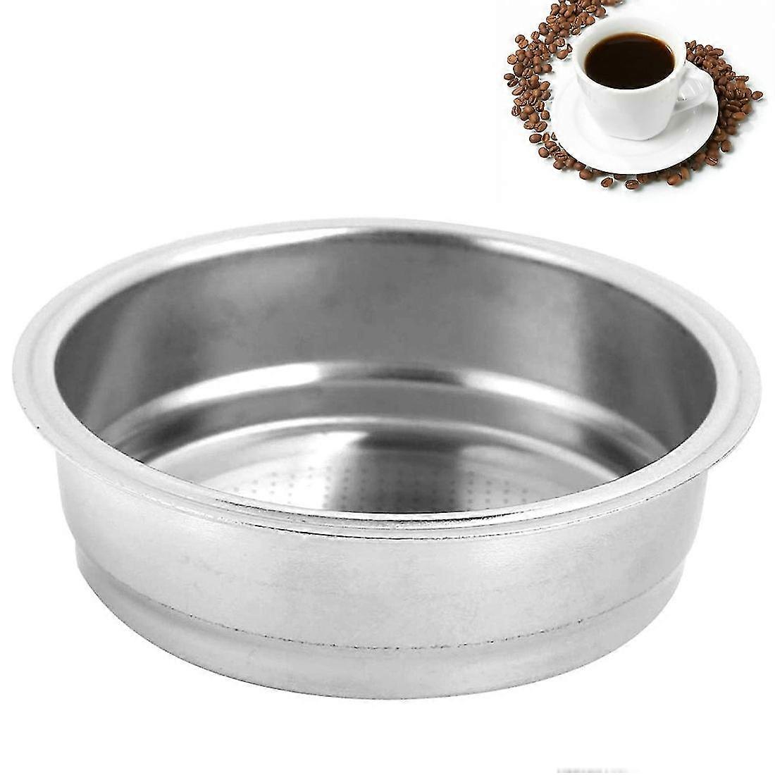 Kaffeefilterkorb Edelstahlsieb, Tasse 51mm einschichtiges druckloses Filterkorbsieb passend für DeLonghi 1pcD - YuJia