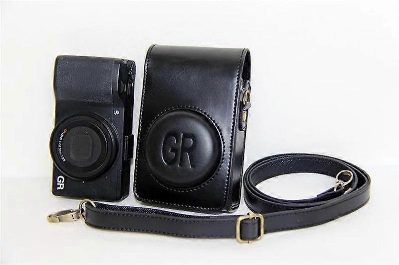 PU Camera Leather Case For Ricoh GR GRII GRIII GR GR2 GR3 Camera Bag Case Cover With Strap