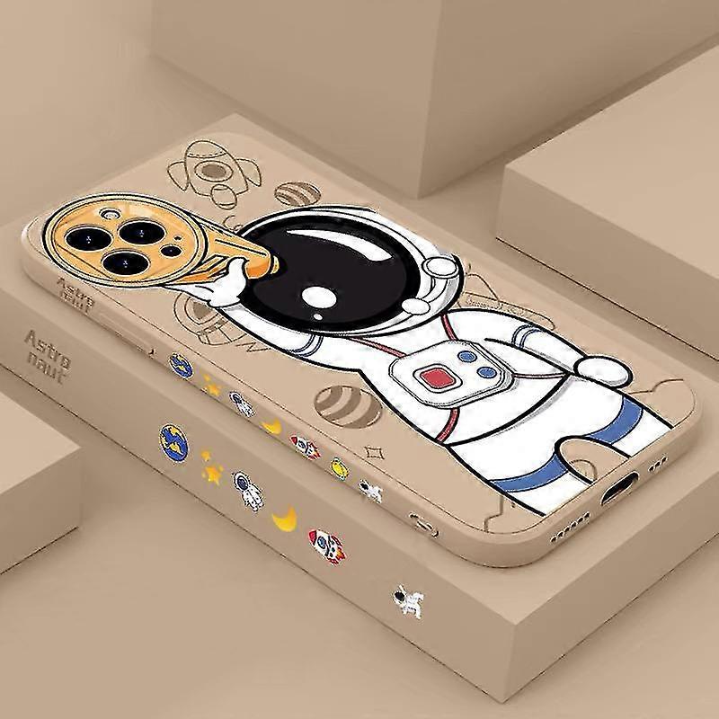 Phone Case For Iphone Soft Anti-drop Astronaut Pattern Protective Accessories