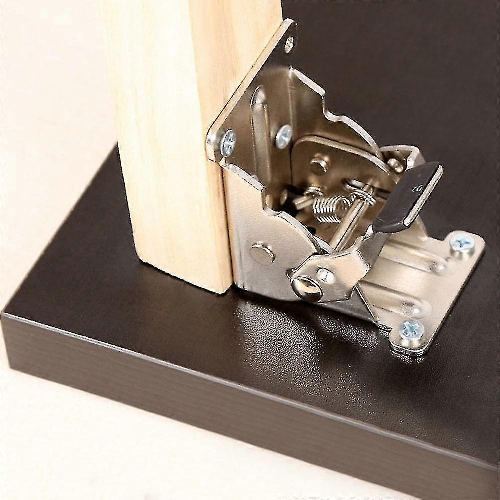 For Chair Tables Foldable Workbench Feet 90 Degree Folding Hinge Furniture Hardware Table Leg Bracket Self-locking