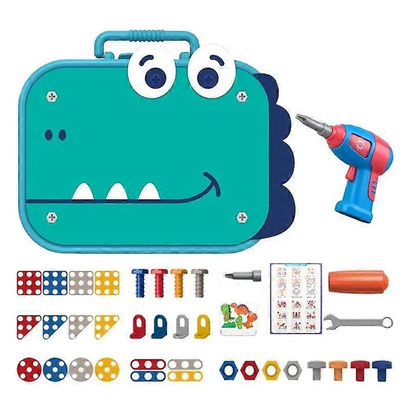 Pretend Construction Tool Construction Tool Toy Set Battery Powered Kids Tool Set With Toy Electronic Drill And Repair Tool Box