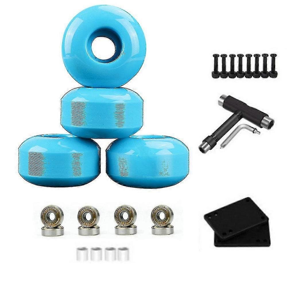 100a skateboard longboard wheels 52x32mm wheel with bearing ,blue