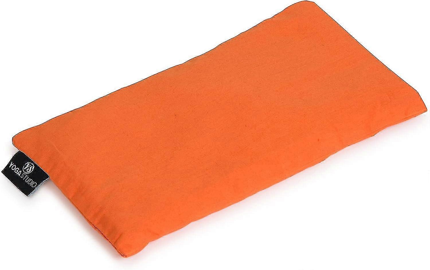 オーガニックアイピロー - 23cm x 12/13cm、疲れた目や頭痛のためのオーガニックラベンダー&亜麻仁の香りのヨガ枕