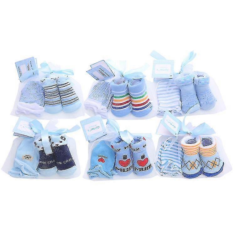 Baby Boy Socks Gloves Prevent Scratch Hands Feet Warm Winter Autumn Soft Jinyu