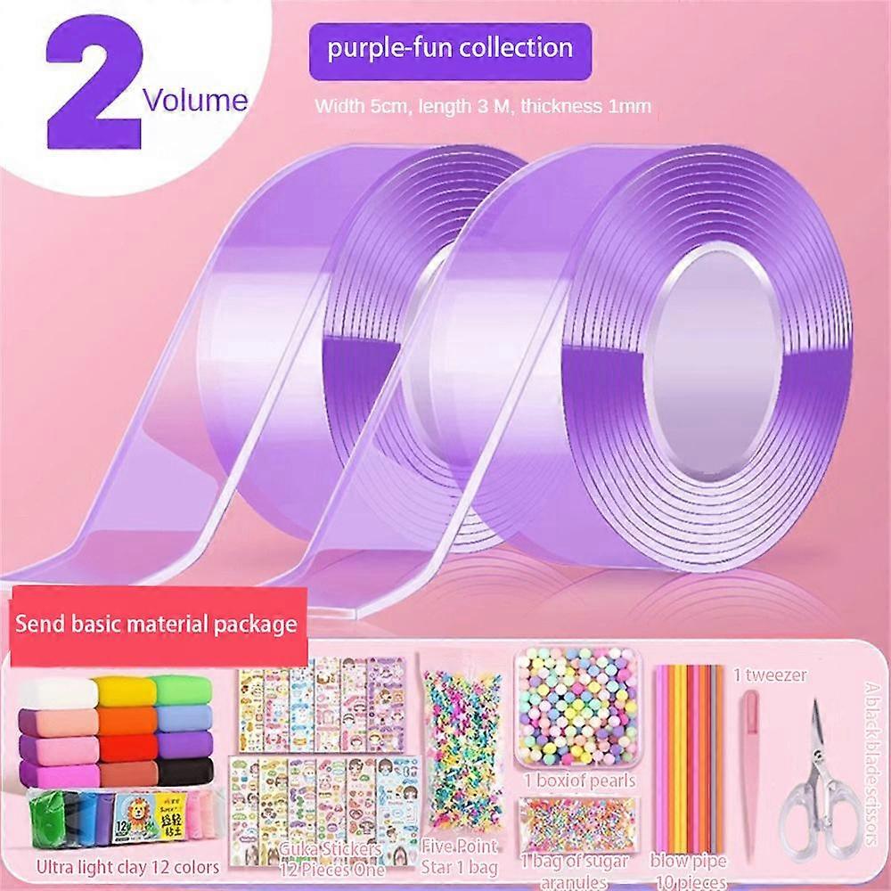 Decompression Toy Paste Kids Toys High Sticky Material Package Set Diy