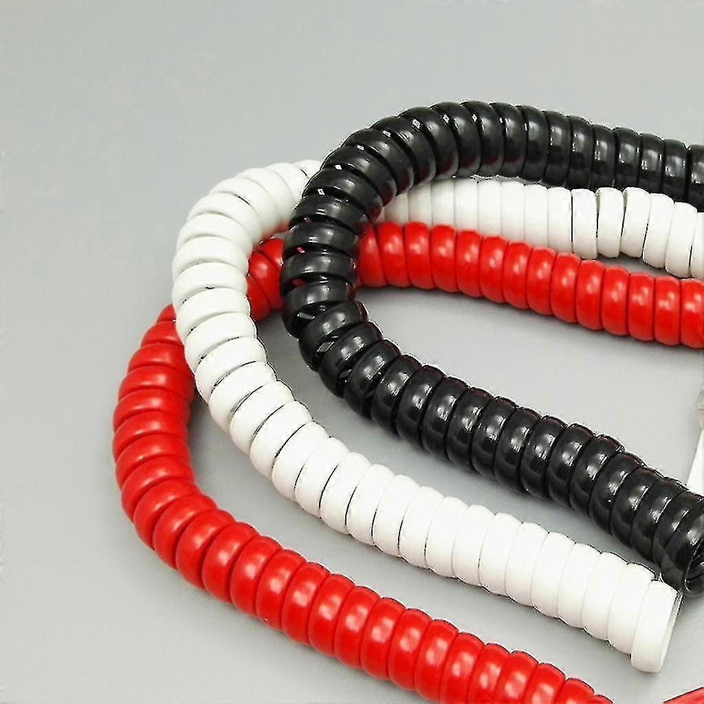 Telephone S ISoHo Tangle-Free Phone Cord - 25ft Curly Landline Cable (Static-Free, Senior-Friendly) - Fits Most Home/Office Phones Landline Phone