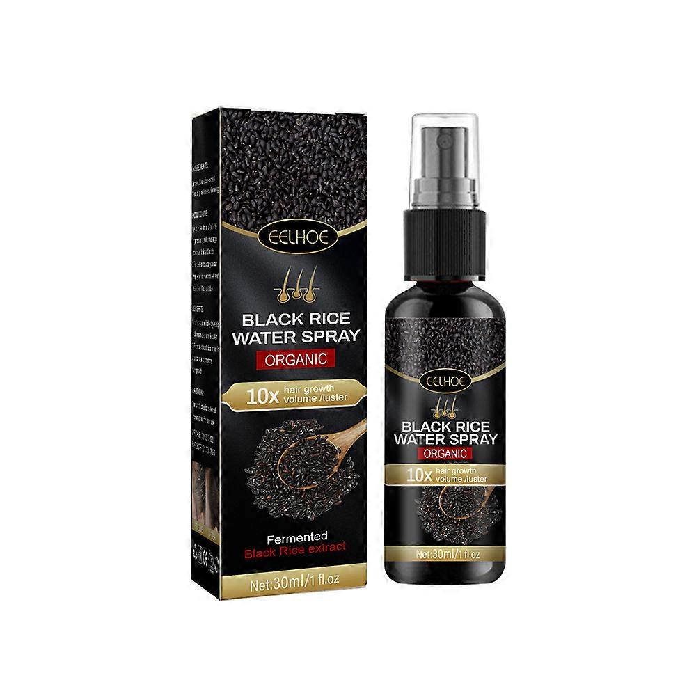 1-3 Pcs Riz Noir Croissance Cheveux Spray Répare Dommages Restaurer Cheveux Doux Pour Tous Les Types De Cheveux Traitement Rapide Prévenir L’amincissement des cheveux Réparation sèche