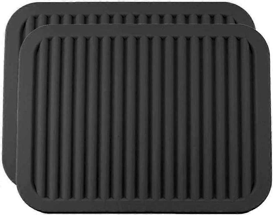 Table Trivet Mat Silicone Warm Pad (Black)