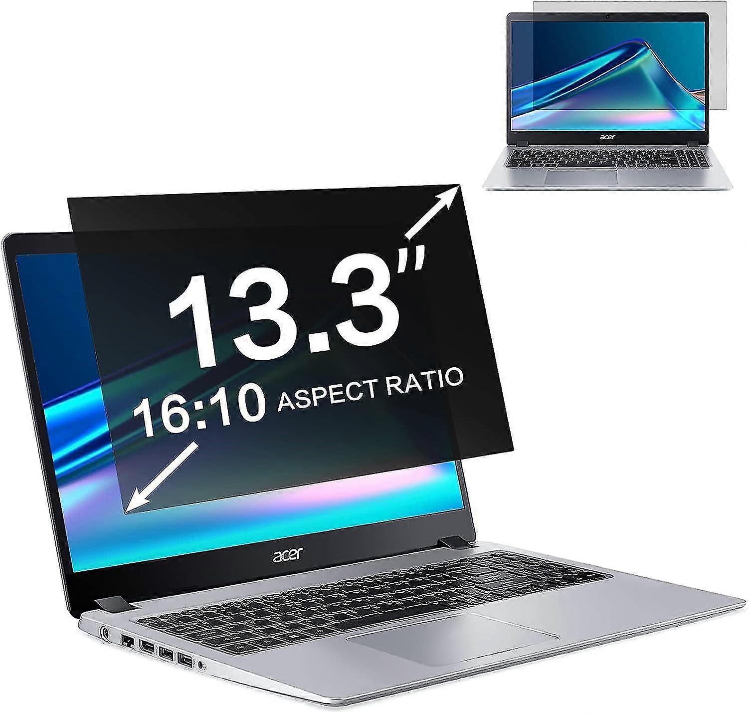 Laptop Privacy Screen 13.3 Inch Filter For 16:10 Widescreen Display - Easy To Install Removable Privacy Screen Laptop, Anti-blue Light And Anti-glare