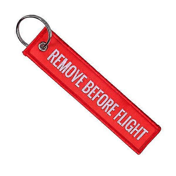 Keychain Remove Before Flight Pilot Bomber Jacket - Red Red Hs