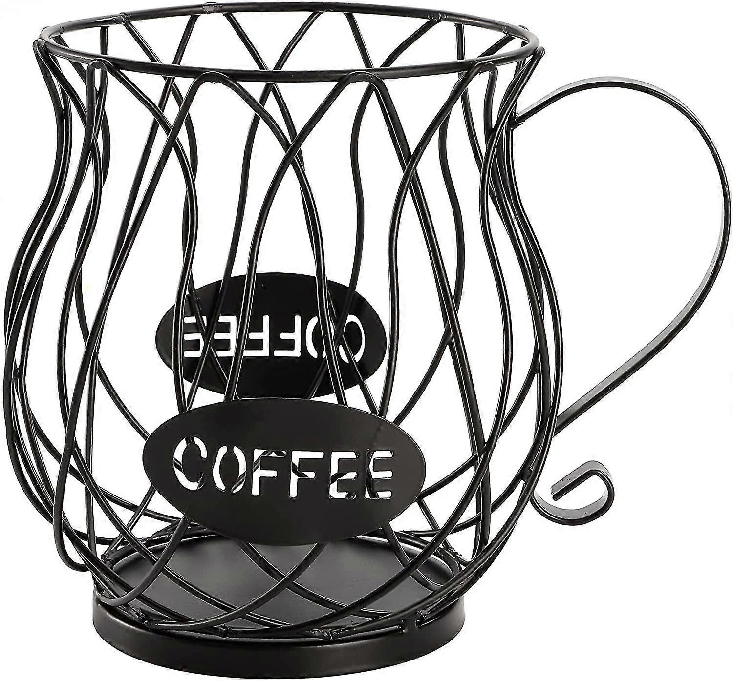 Coffee Pod Holder And Organizer Mug(1 PCS, black)