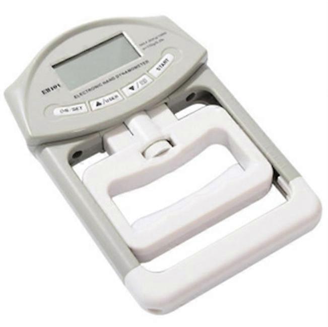 Gray Handheld Digital Dynamometer - Force Measurement - Automatic Capture - Electronic Grip Strength - 90 kg