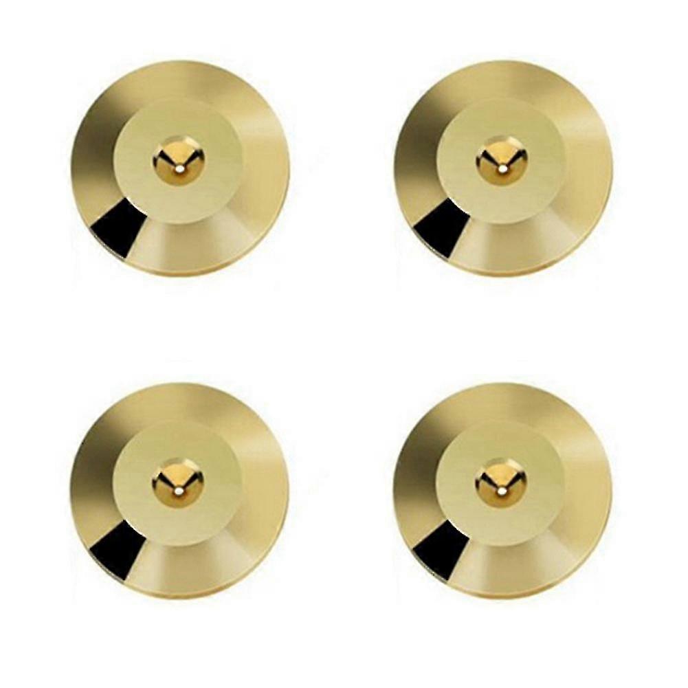 4 Pcs Speaker Pure Copper Spikes Pads Hifi Speaker Box Isolation Floor Stand Feet Cone Base Shoes P