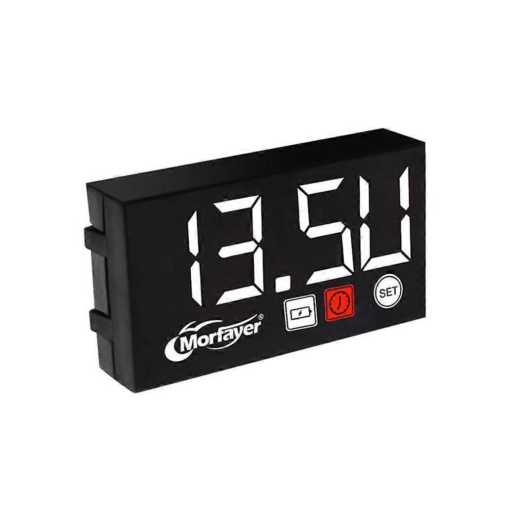 3 In 1 Multifunktions Digitale Zeituhr Thermometer Voltmeter LED-Anzeige Motorräder Wasserdichte Messgeräte