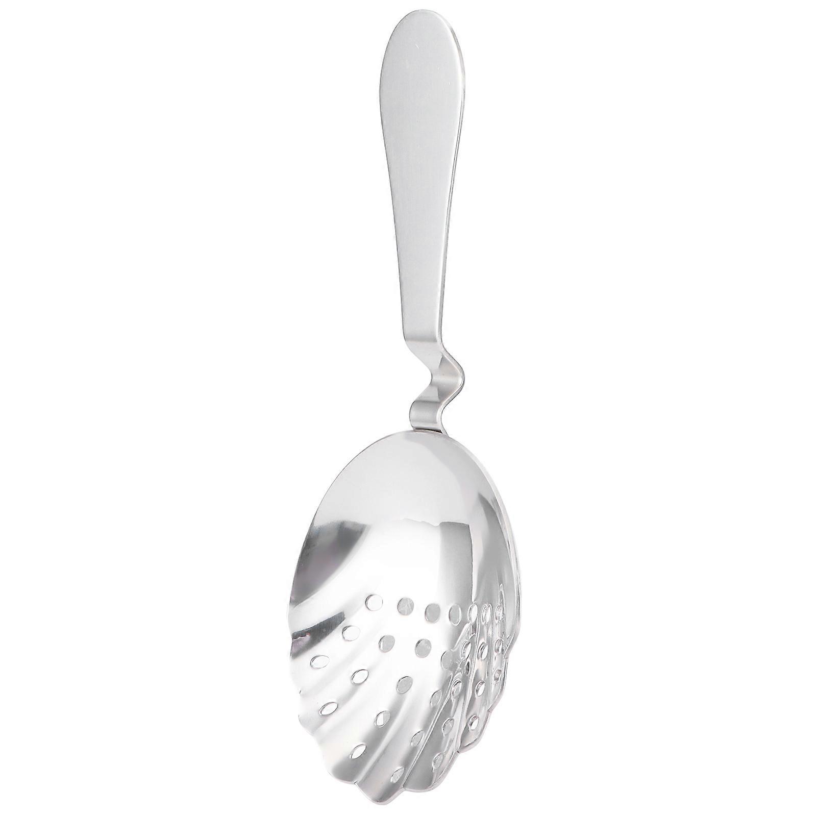 Silver Stainless Steel Bar Strainer Spoon Filter - Kitchen Bar Accessories