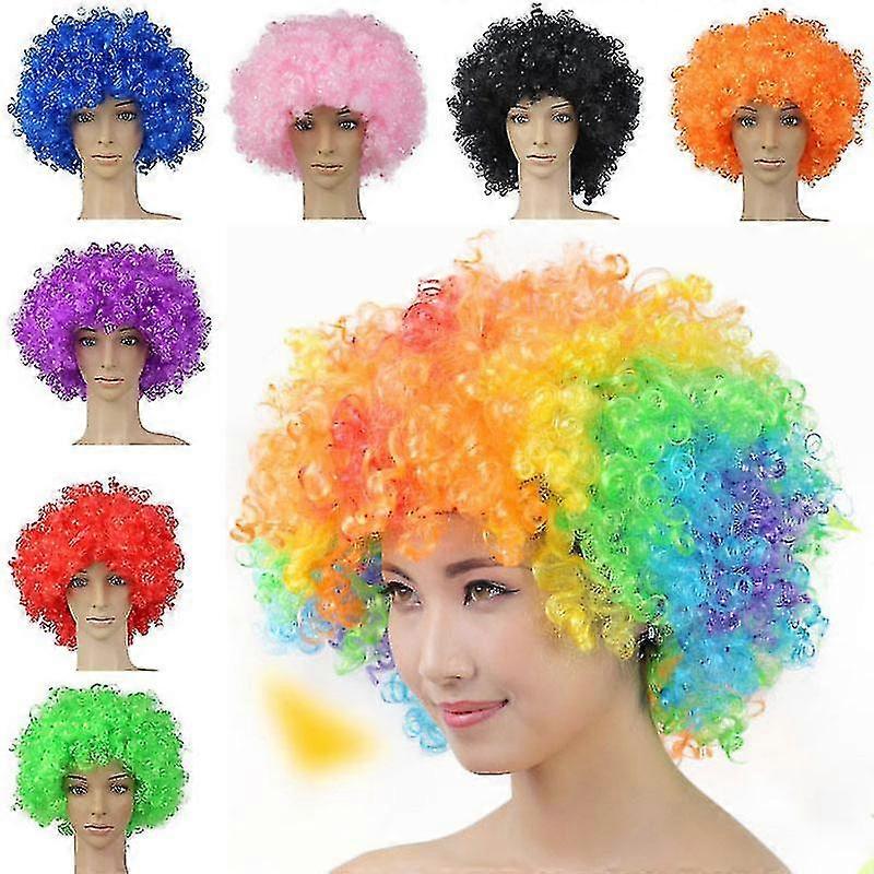 Easter Clown Performance Wig Props Funny Colorful Headgear Parties Carnivals Pretend Play
