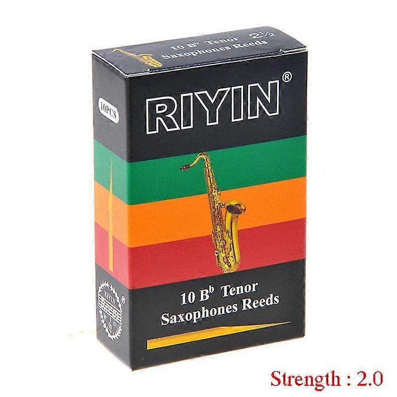 10pcs Tenor Saxophone Reeds Bb Tone Strength 1.5 2.0 2.5 3.0 3.5 4.0 Sax Instrument Reed