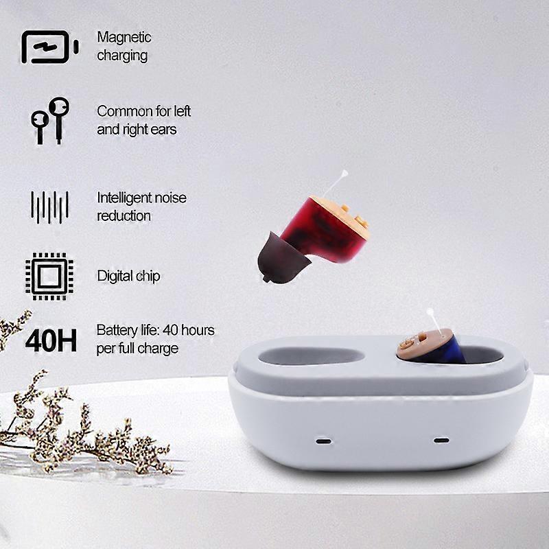 Hearing Aid Rechargeable Sound Amplifier For Seniors Noise Cancelling Micro Wireless Invisible Digital Hearing Aids For deafness
