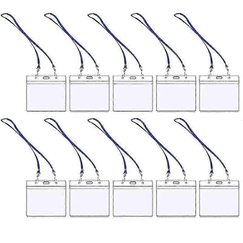 10pcs Chic Vaccination Protector Id Name Tag Badge Cards Holder