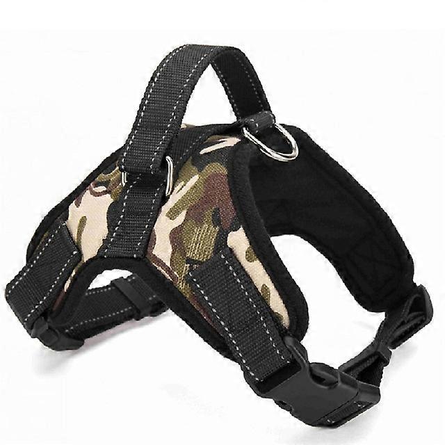 Adjustable Dog Harness Nylon Durable, Padded Reflective Threads Chest Strap for Large Medium Small Dogs, Husky Vest Pet SuppliesPet Leashes