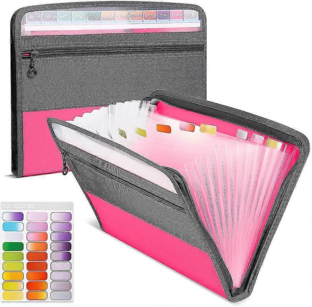 A4 Document Range Sorter. 13 Pockets Accordion Sorter Organizer With Zipper