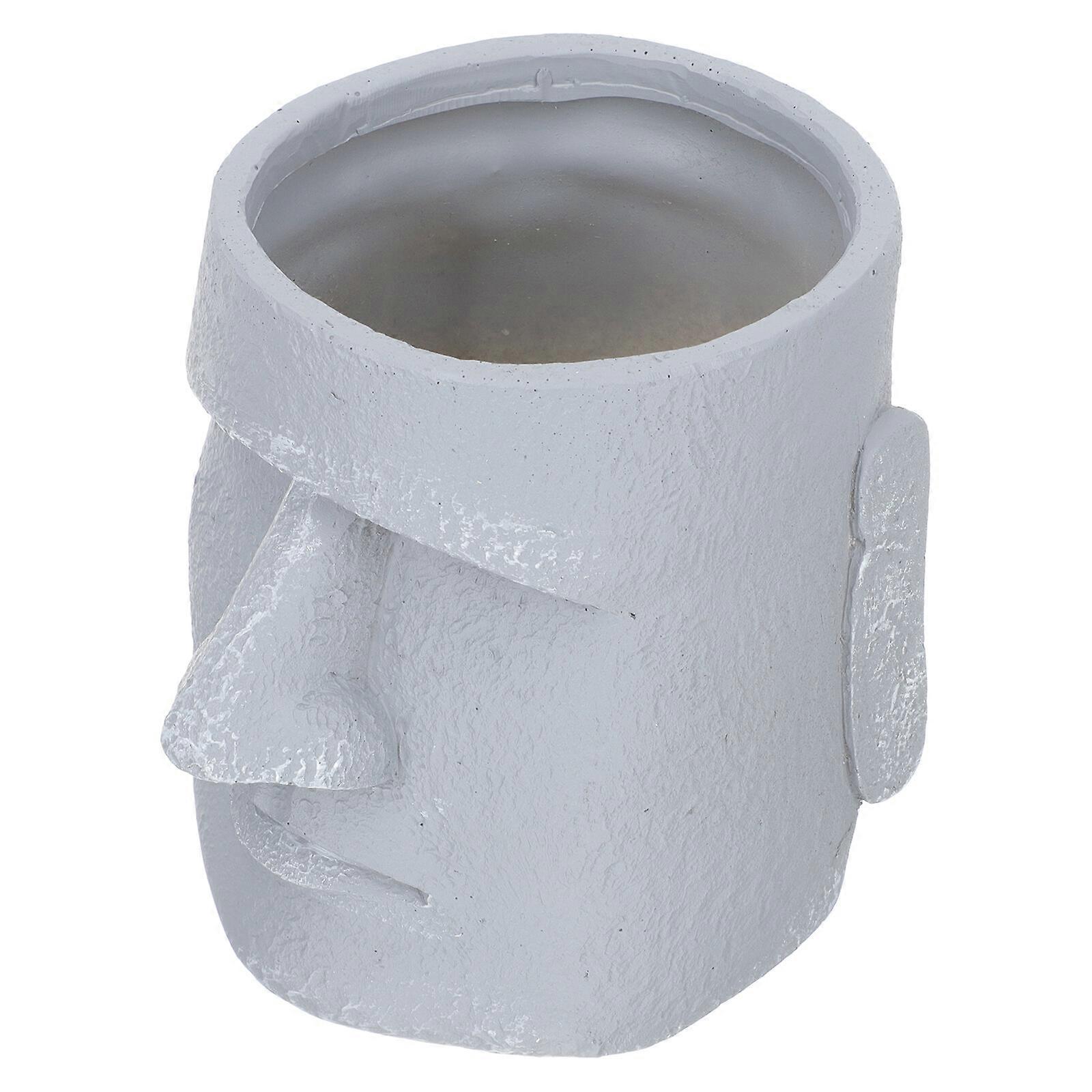 Easter Island Statues Style Flower Pot Flower Container Home Decorative Flower Pot