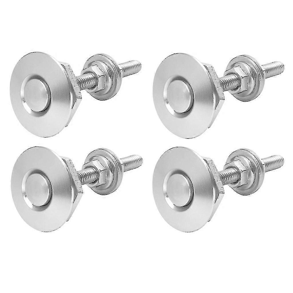 4x Car Push Button-bonnet Hood-pin Lock-clip Quick Release Latch Hood