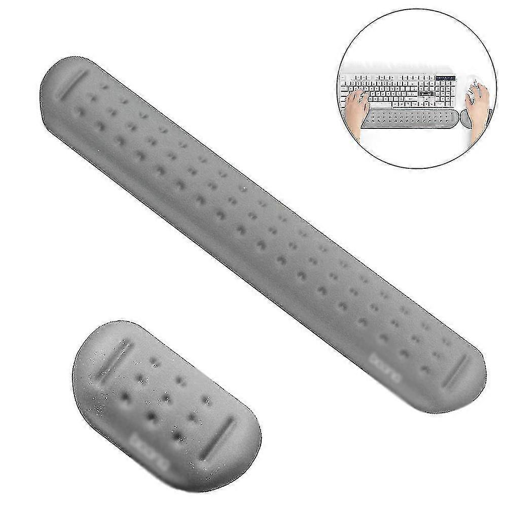 1 Set Memory Foam Mouse  Keyboard Wrist Rest Support Pad Cushion Set