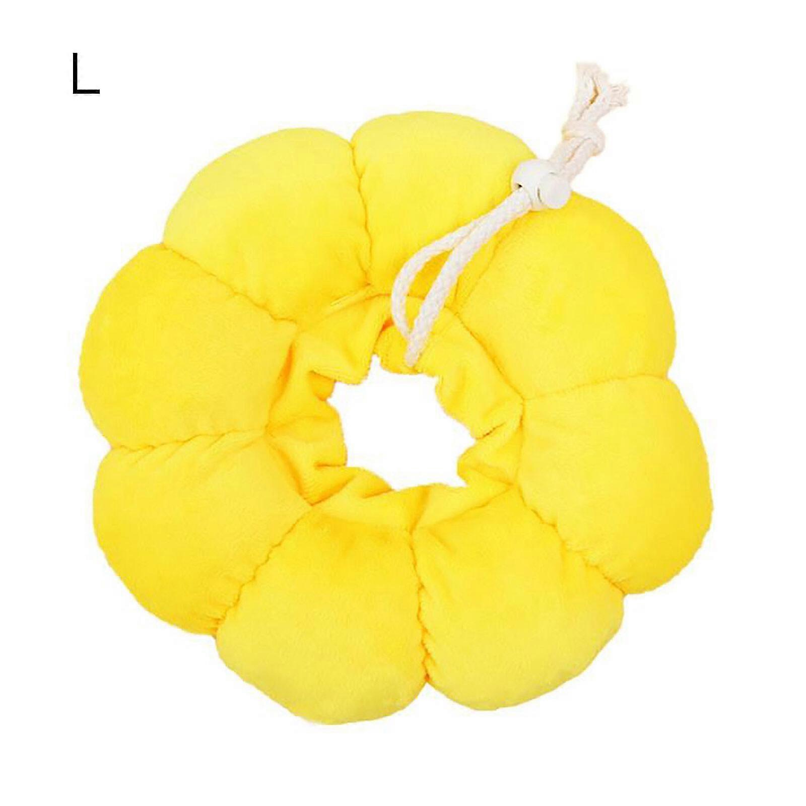Post Surgery Cute Sunflower Neck Cat Cone, Adjustable Cat E Collar