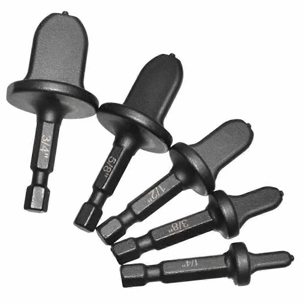 5Pcs Copper Pipe Swaging Tool Drill Bits Manual Copper Pipe Flaring Tools