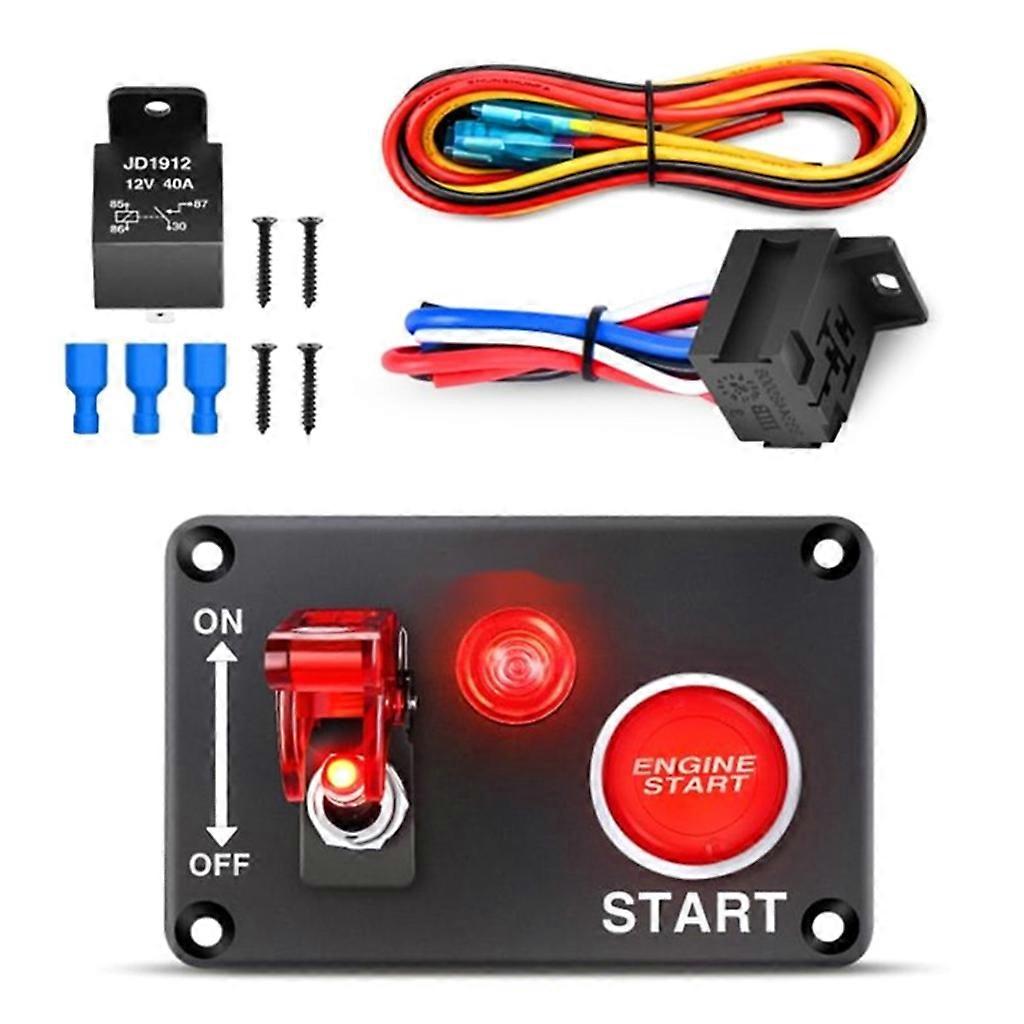Convenient Reliable 12V 40A Car Ignition Toggle Switch Panel Starter Start Stop Button Automotive Accessories For Truck