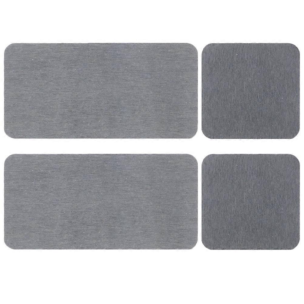 4 Stück wasserabsorbierende Diatomit-Untersetzer Badezimmer-Theke absorbierende Matte für Seifenbecher