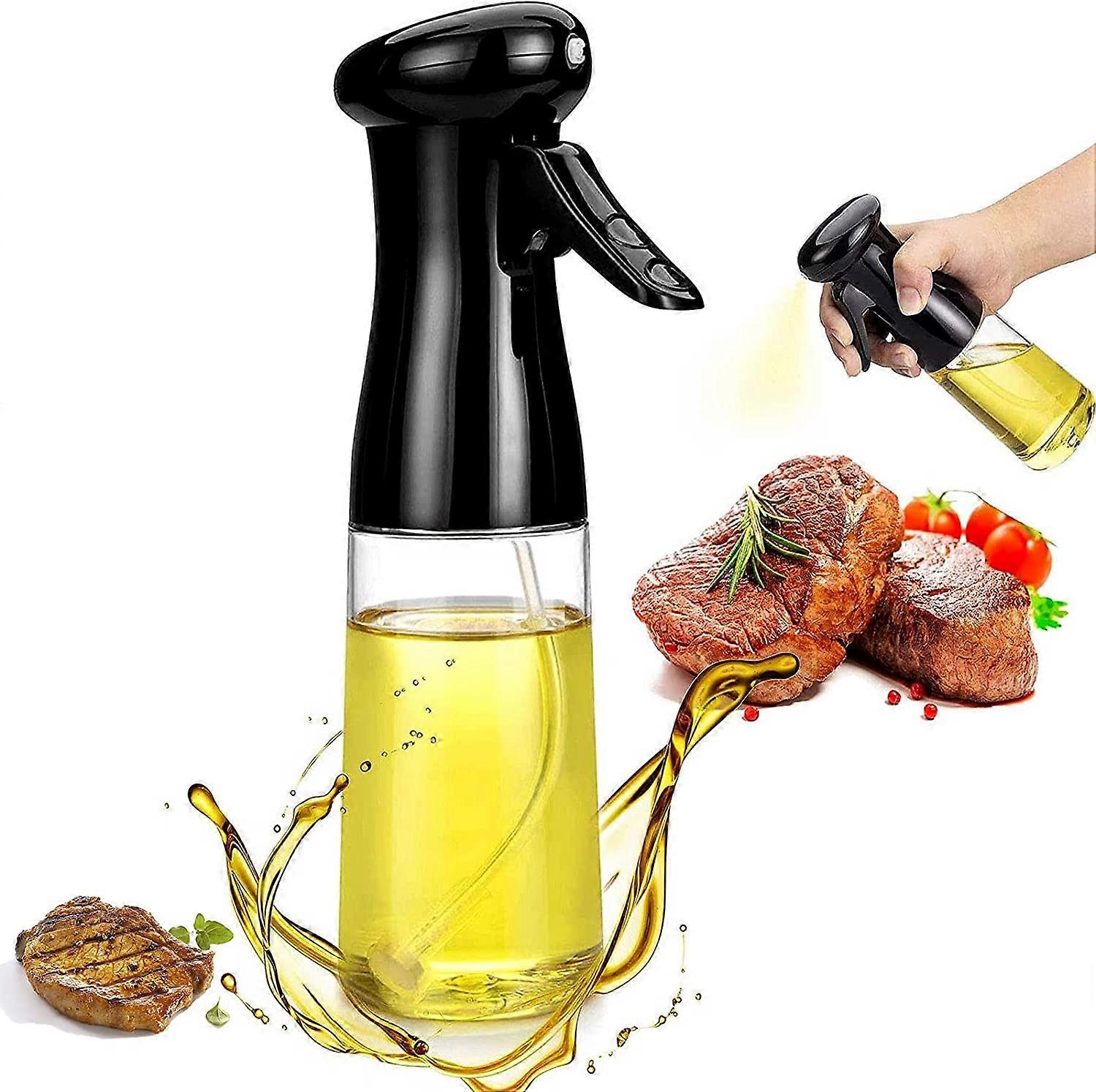 Oil spray bottle 210ml, 1 pc, black