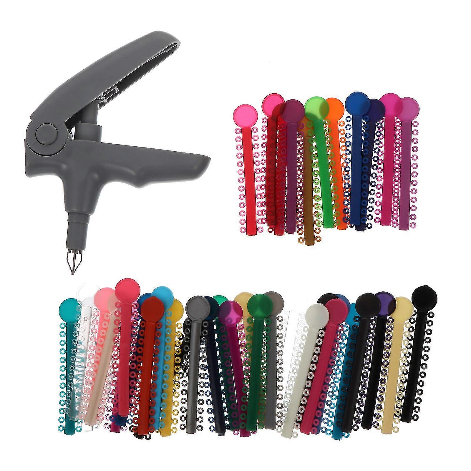 ネクタイ結紮糸弾性歯科結紮糸矯正ブレースキット結紮糸ディスペンサーツール