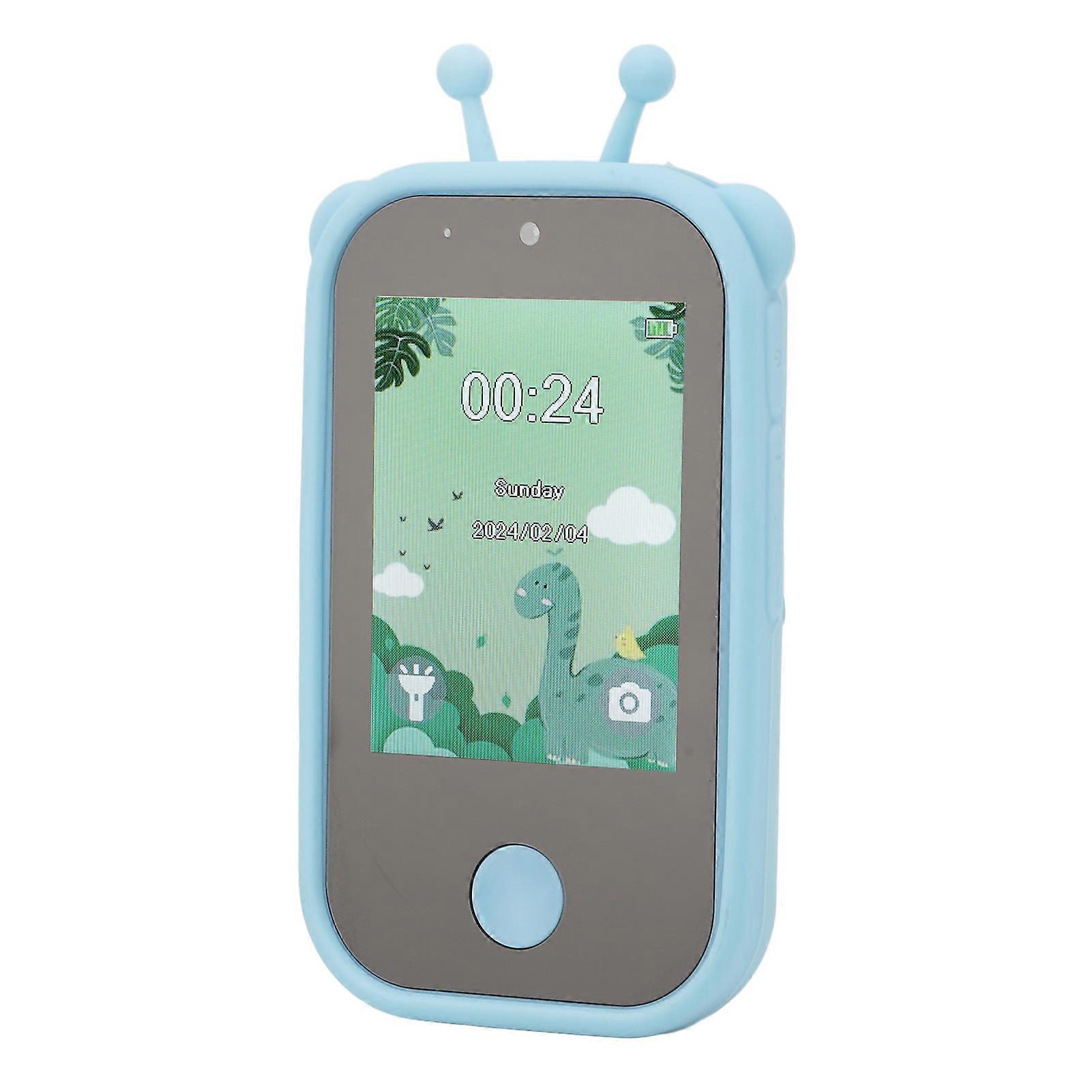 1080P 48MP Digital Camera 2.8in IPS Touch Screen MP3 Music Player Children Phone with Selfie Camera Blue 