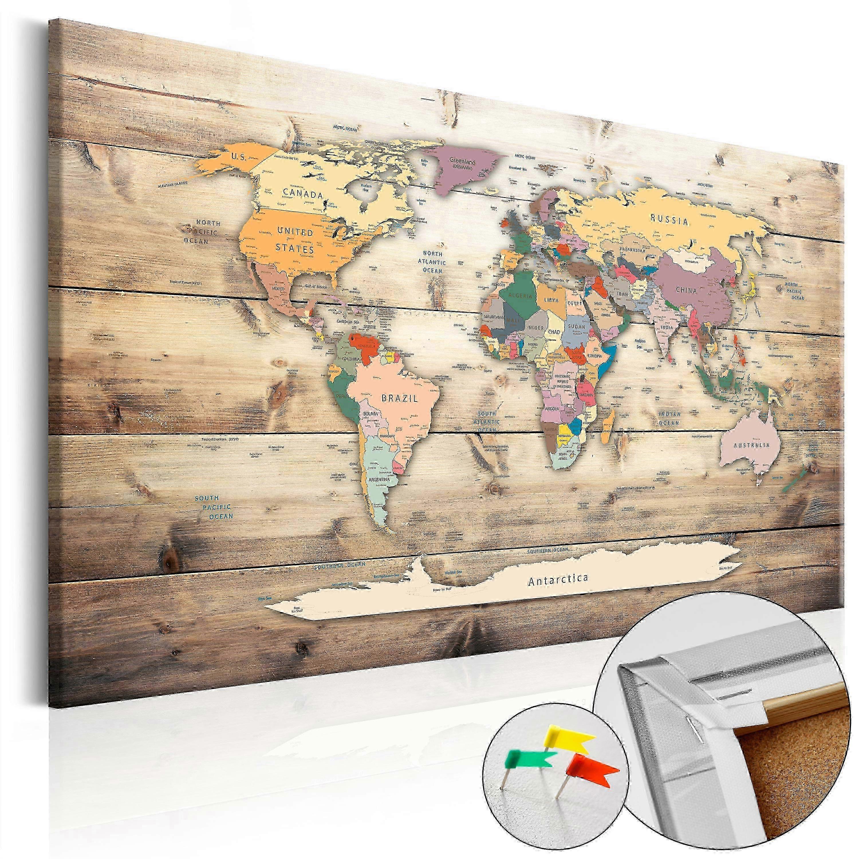 Decorative Pinboard - The World at Your Fingertips
