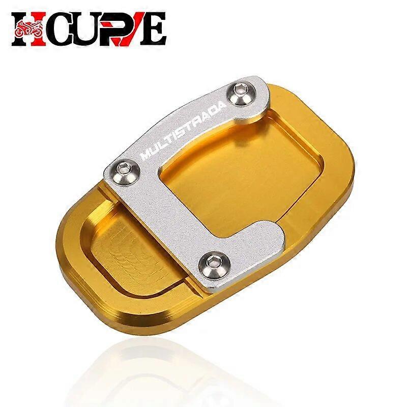 CNC مسند جانبي حامل لوحة وسادة تكبير لوحة القدم تمديد الحامل الجانبي ل DUCATI Multistrada 1200 / Enduro / Enduro Pro 1200S