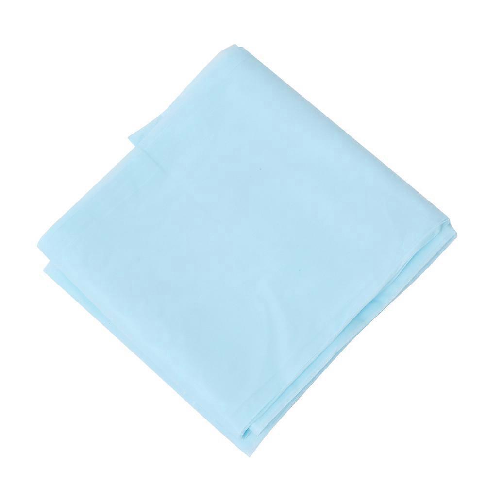 Multi-Color Disposable Party Tablecloth PE Plastic Birthday Solid Color Tablecloth(Blue)