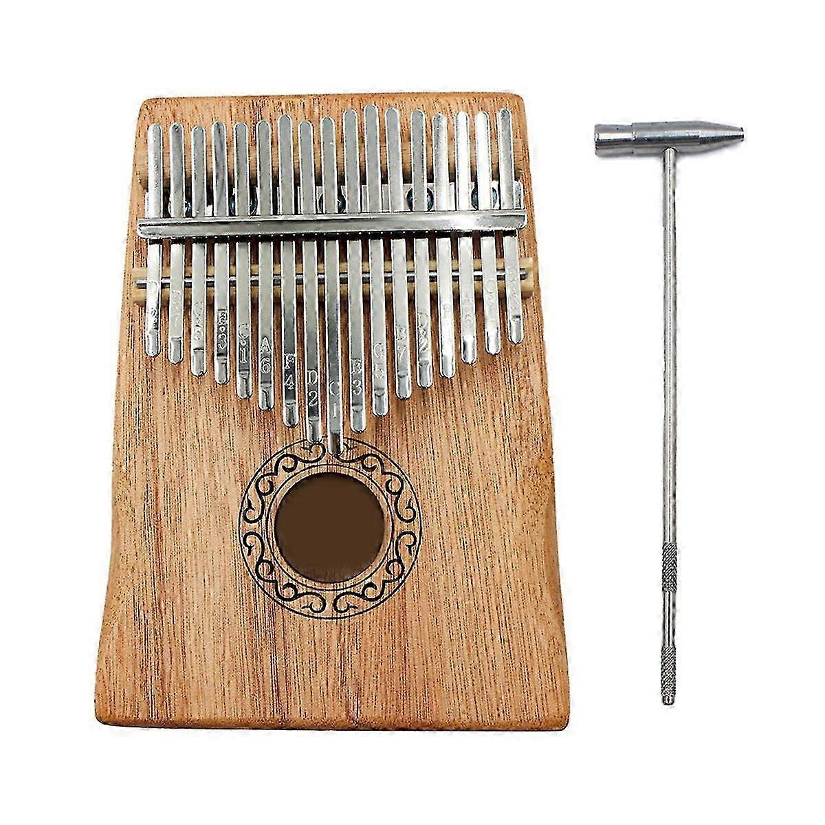 カリンバ親指ピアノ17鍵、子供と大人の初心者のためのポータブルMbiraフィンガーピアノギフト