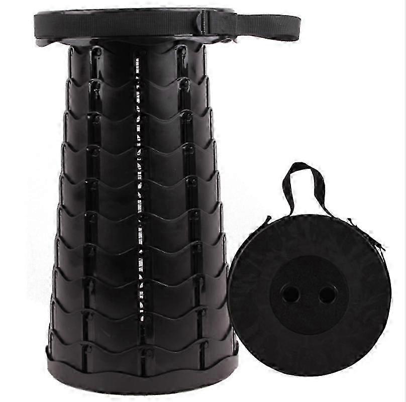 Plastic telescopic stool outdoor folding fishing sketching stool Navy