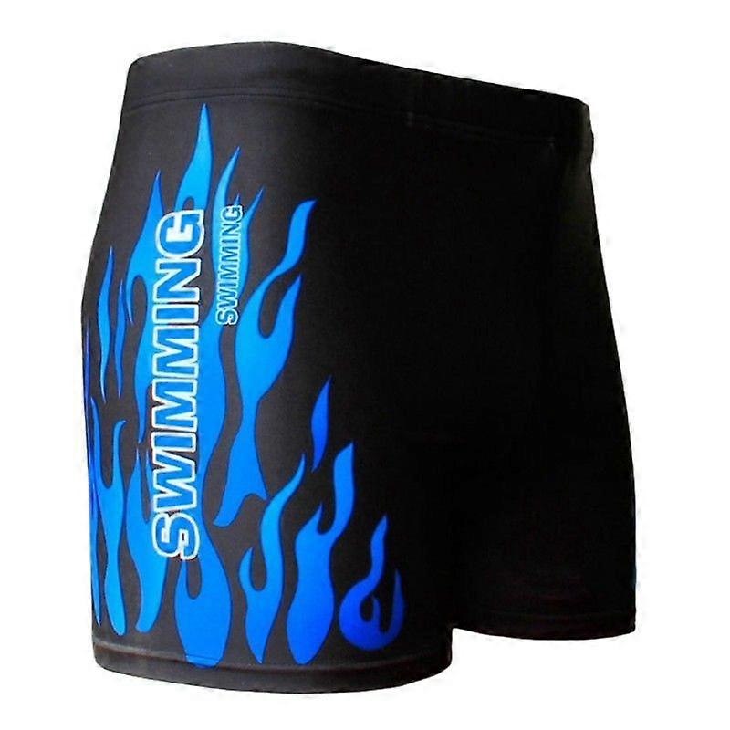 Flame Pattern Herren Bademode Boxer Schwimmshorts Beach Shorts