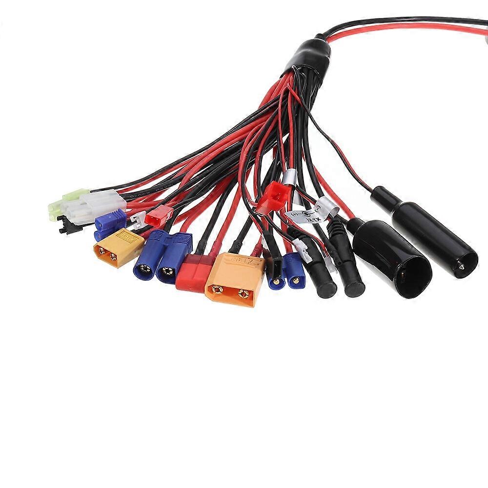 20 in 1 Multifunction Charger Cable 4mm Banana Pklug to XT60 XT90 EC3 EC5 Tamiya for B6 B6AC PL6 PL