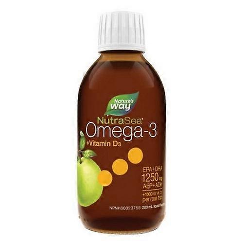NutraSea NutraSea Omega-3 + Vitamin D Crisp Apple Flavour, 200 ml