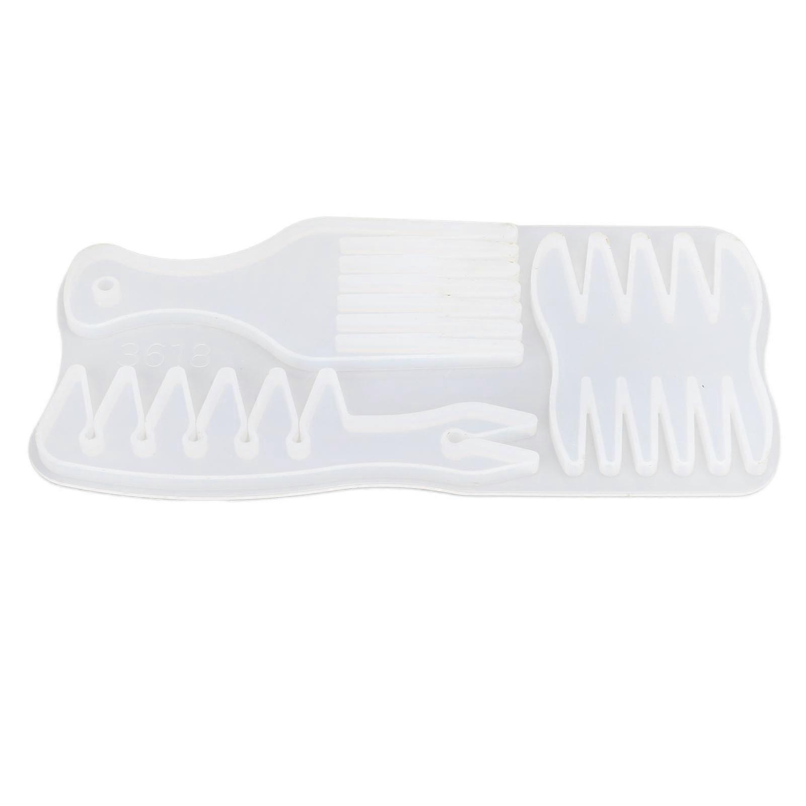 Comb Resin Molds Three Styles Easily Demold Exquisite Craftsmanship DIY Silicone Mold for Gifts