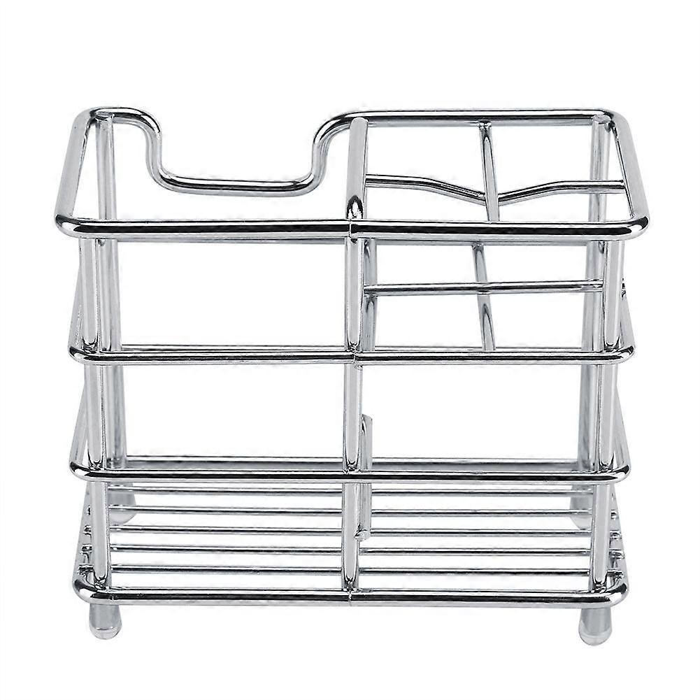 Stainless Steel Toothbrush Toothpaste Holder Case Stand Organizer Bathroom