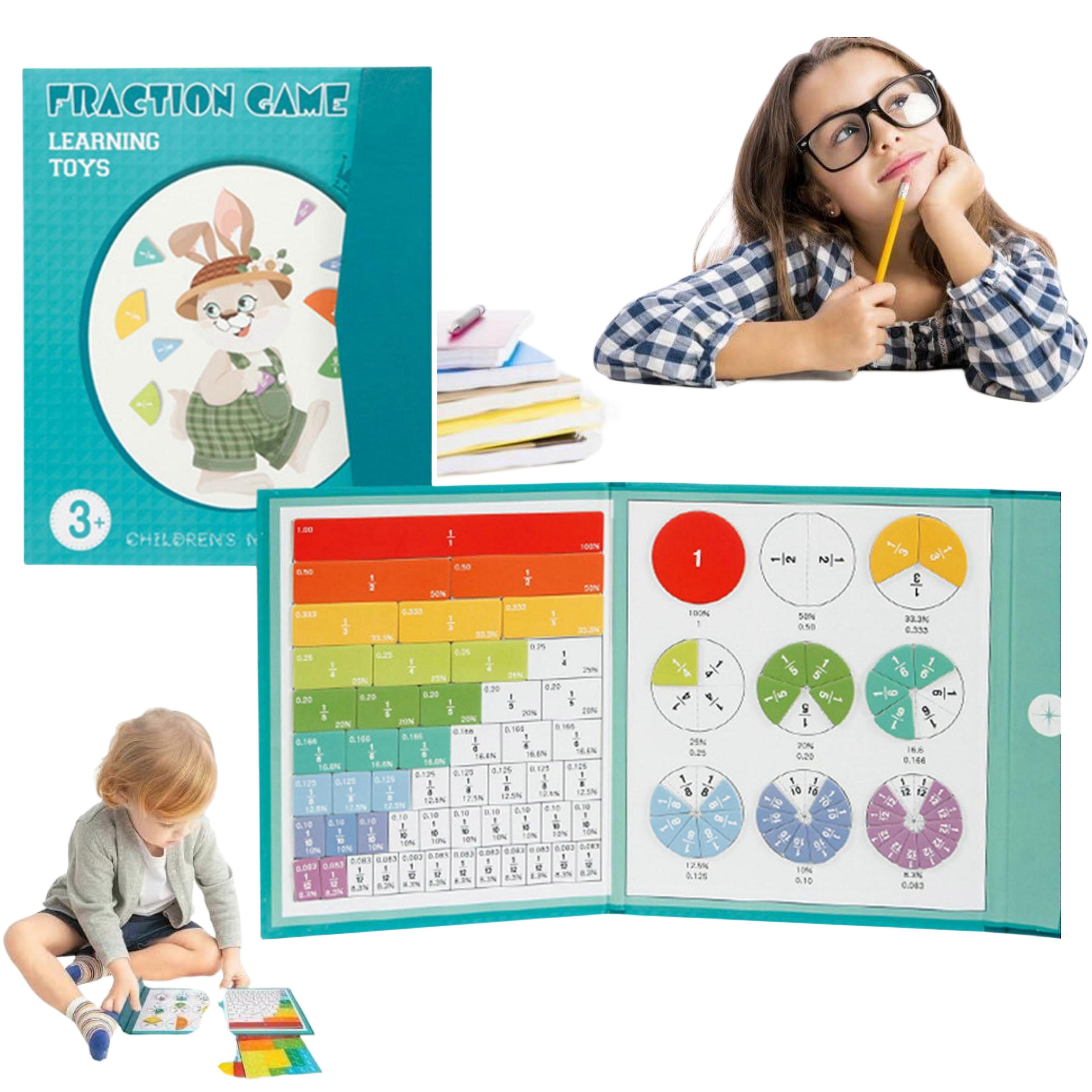 Math Manipulative Fraction Set Educational Math Learning New