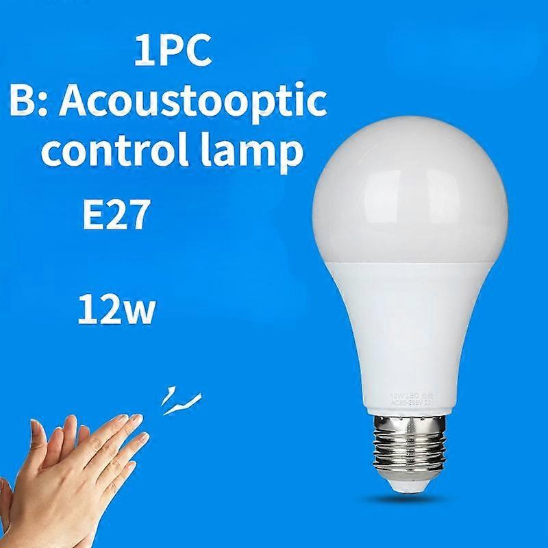 IP42 LED Motion Sensor 12W E27 Bulb Auto Smart Infrared Lamp Dusk Light At Sunrise Light Bulb